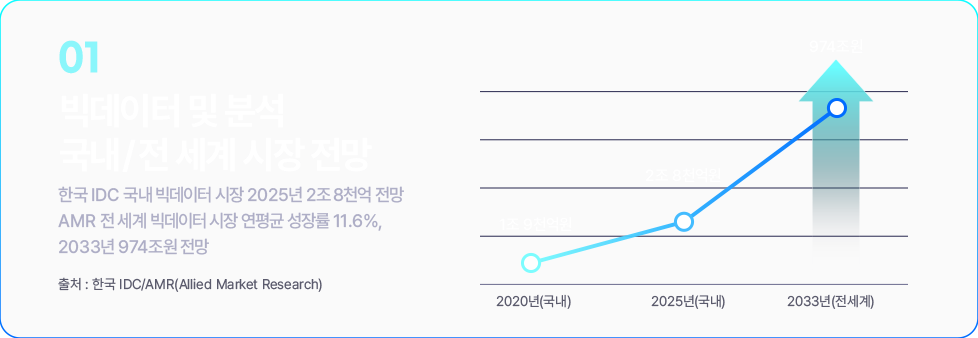빅데이터 및 분석 국내/전 세계 시장 전망