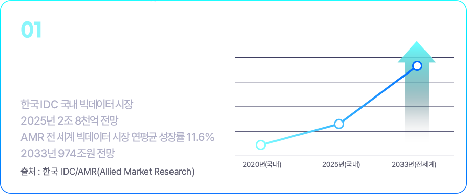 빅데이터 및 분석 국내/전 세계 시장 전망