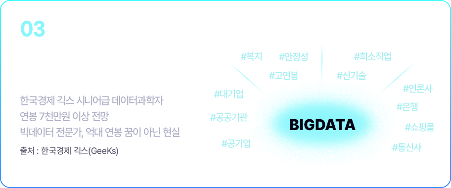 빅데이터 전문가 기업에서 모셔간다